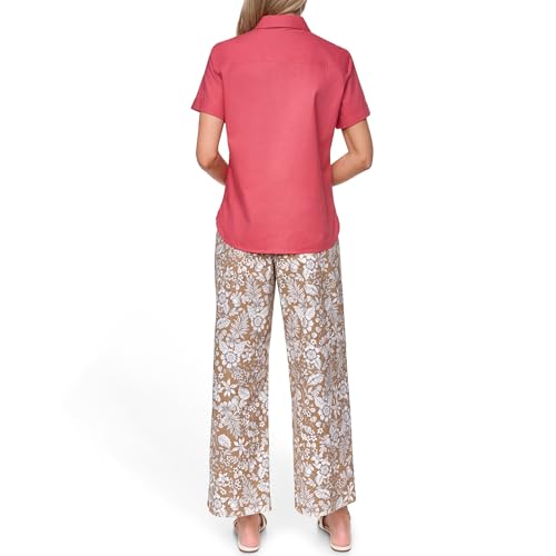 Image of Nautica Women's Button Front Short Sleeve Camp Shirt