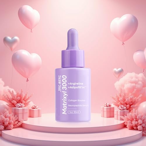 JING MENG Argireline Matrixyl 3000 Serum,Plump up Skin, Anti Aging, Instantly Firming, Liposomal Retinol, Collagen Boost Peptides Serum For Face Neck Eyes Breast 1oz (SINGLE)