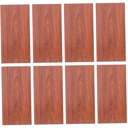 LIFKOME 8pcs Peel Stick Waterproof Floor Sticker Removable Bedroom Decorative Stickers DIY Wood Grain Floor Decal for Home Kitchen