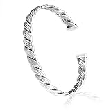 Silver Mens Bracelet. Men's Cuff Bracelet. Knitting Cuff Bangle. Personalized Mens Engraved Bracelet. Thick Cuff Men. Oxidized Bracelet for Him. Custom Anniversary Silver Gift for Men.