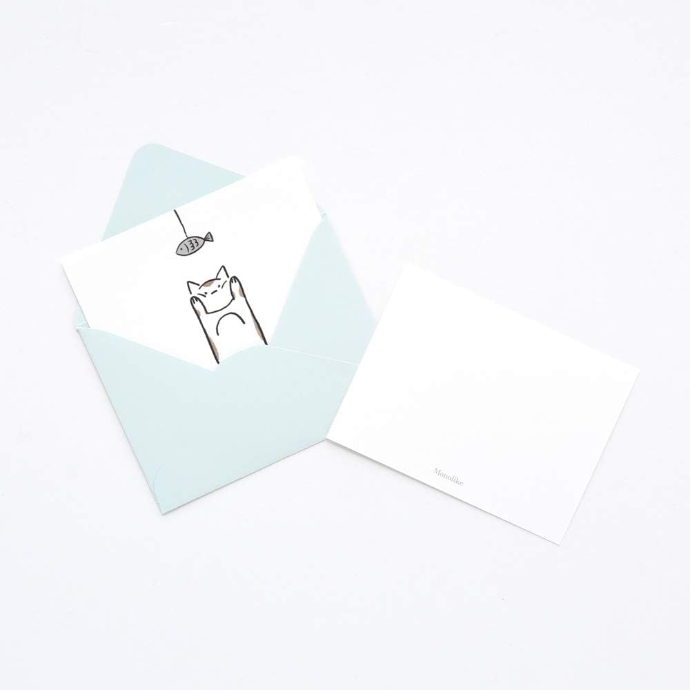 Monolike Message Buddy ver.2 Card - Mix 40 Mini Single cards, 20 envelopes Package
