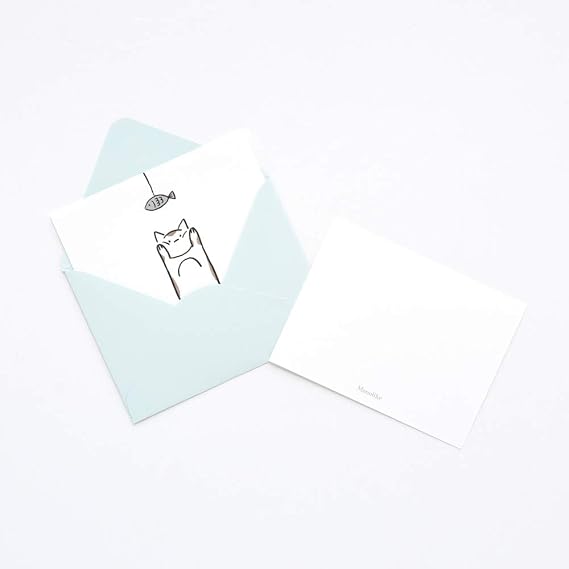 Monolike Message Buddy ver.2 Card - Mix 40 Mini Single cards, 20 envelopes Package
