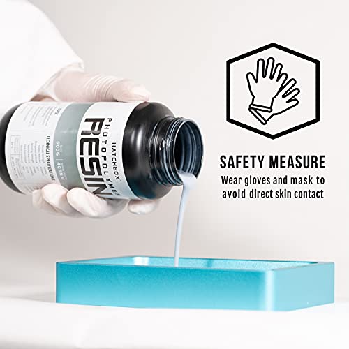 Resina HATCHBOX 3D UV 405 nm 500 ml verde transparente - Fernando Cortés Resina HATCHBOX 3D UV 405 nm 500 ml verde transparente - Fernando Cortés