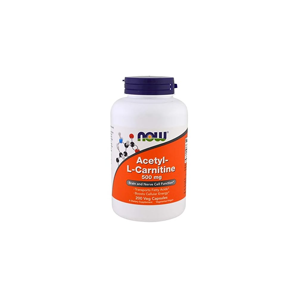 l carnitine benefits injection NOW Foods Acetyl L-Carnitine 500mg - 200 ct (Pack of Bahrain