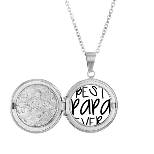 Collier médaillon Bless Father Best Papa Ever finitions haut de gamme
