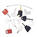 11-Piece Heavy Equipment Key Set - Master Keys Compatible with Excavators, Loaders, Tractors Works on CAT, John Deere, Komatsu, Kubota, JCB, Case, Bobcat, JLG & More Emergency Backup Kit