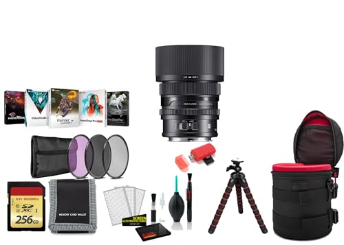 Sigma 50mm f/2 DG DN �R���e���|�����[�����Y (Leica L) 314969 �t���t���[�� - 256GB�������[�J�[�h��3�s�[�X�t�B���^�[�L�b�g�Ȃǂ��܂ރo���h��