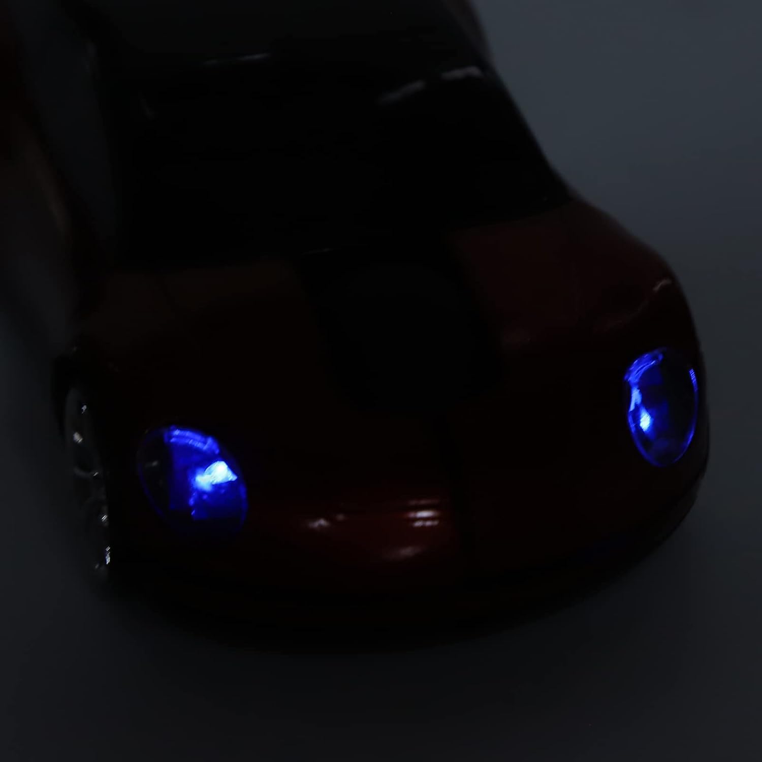 ASHATA 2.4G Wireless Mouse, Cute Car Mouse with USB Reciver, 1600DPI Optical Mice for PC Computer Laptop Tablet, with LED Light (Red)