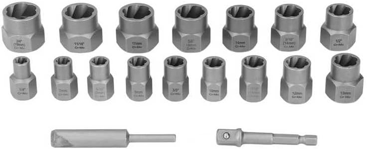 Nut Removal Tool Chrome Vanadium Steel Screw Extractor for Maintenance