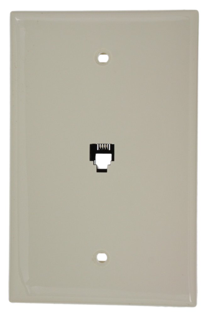 Roseta de teléfono de pared de tamaño mediano con conector 6P4C modelo 40539-PMT