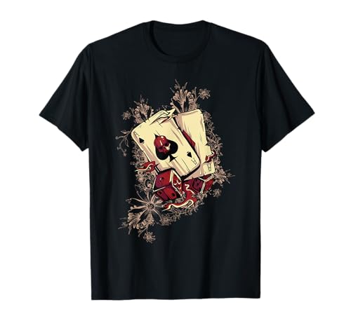 Gambler – Dés démoniaques pour cartes de poker T-Shirt