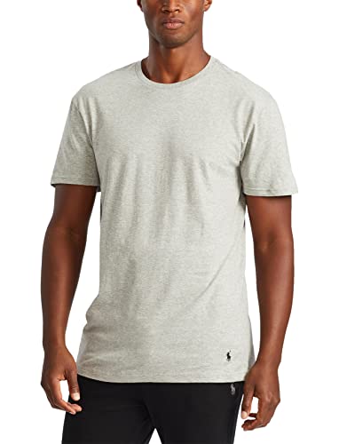 Polo Ralph Lauren Men's Classic Fit Cotton Crew Tee, Andover Heather/Polo Black, Madison Heather/Polo Black, Polo Black/Red, X-Large #TOP3