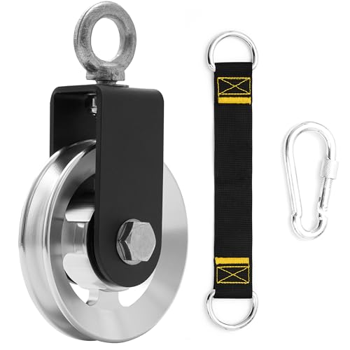 wantiekid Upgraded 90mm Aluminum Alloy Cable Pulley Wheel for Home