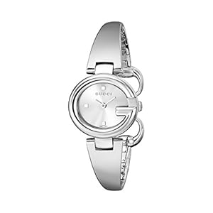 Gucci Guccissima” Stainless Steel Bangle Women’s Watch(Model:YA134502)