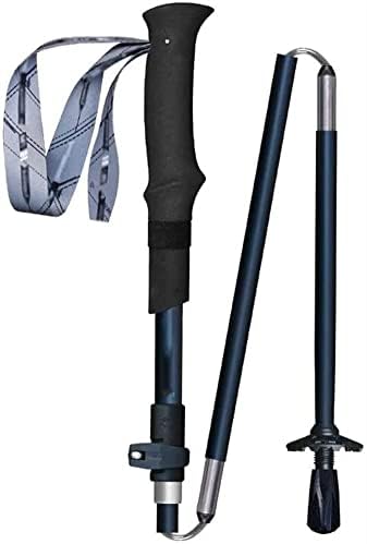 Professional Folding Trekking Poles Carbon Alpenstocks Outdoor Cross Country Walking Easy to Carry.