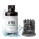 【Las impresiones se limpian fácilmente con agua】W90B selecciona materias primas a base de agua de alta calidad, con baja viscosidad líquida y buena solubilidad en agua. Incluso los residuos líquidos en los huecos de las partes impresas se pueden lavar fácilmente con agua, por lo que puede decir adiós a los agentes de limpieza agresivos y dañinos.