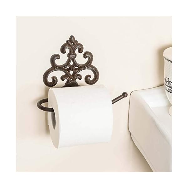 Brown Wall Mounted Toilet Roll Holder Paper Dispenser (AD05) - Image 4
