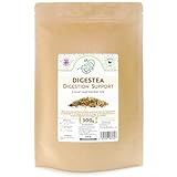 Digestea Tea Natural Digestion Support Loose Tea Mix of Herbs and Fruits – Peppermint & Coriander & Caraway & Fennel & Ginger & Pineapple & more – Gut Health – Metabolism (300g)