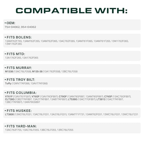 Image of UDC Parts 954-04062 754-04062 Deck Belt Replacement for MTD 38 Inch Bolens 13AM762F765 13AM761F065 Yard Machines 13AC762F729 Murray M1338 Huskee 13A276LF031 Troy Bilt Columbia /Aramid Cord /77.15 inches