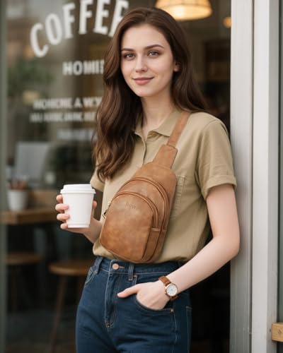 Image of Telena Crossbody Bags for Women Leather Cross Body Sling Bag for Woman Travel