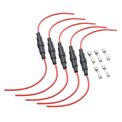 Portafusibles de vidrio 5x20mm tipo tornillo para evitar daños por picos de tensión en circuitos