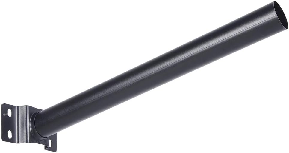 Light mounting Bracket, Street Light Pole Mount Solar Lighting Mounting Bracket Black Extension Pole Kit 50cm Wall Light Pole Lamp Holder
