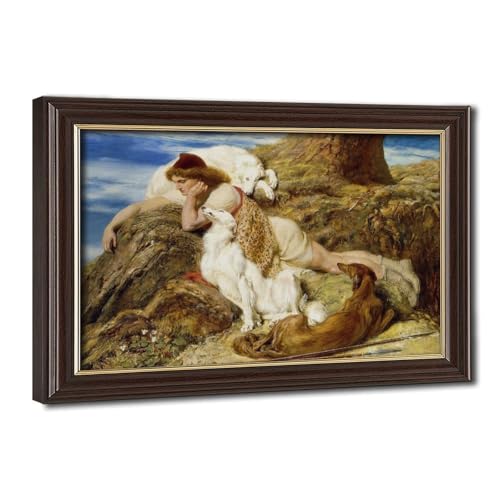Briton Riviere,Why Should Our Young Endymion Pine Away,Vintage Famous Art
