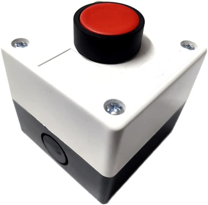 1 Way Control Box with PVC Push Button (Red, 1 NC)
