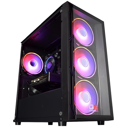 ginger6 Gaming PC Desktop - Intel Core i7 14700F Processor, Radeon RX 9070 16GB Graphics, 1TB Kingston M.2 NVMe SSD, 32GB DDR5, 600Mb Wi-Fi, Windows 11 Home