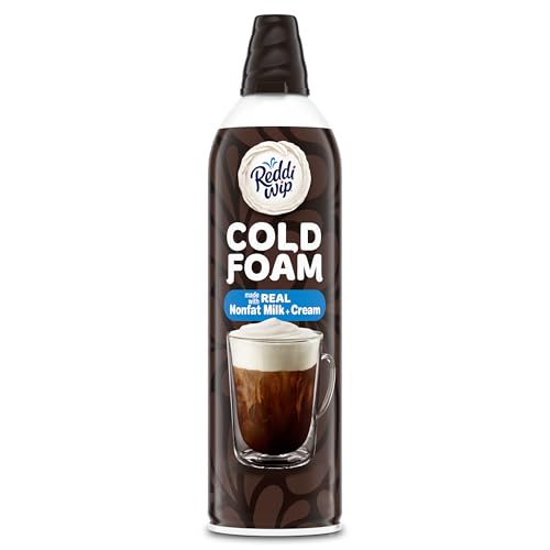 Reddi-wip Cold Foam Coffee Creamer Made with Real Nonfat Milk and Cream, 13 oz. Spray Can