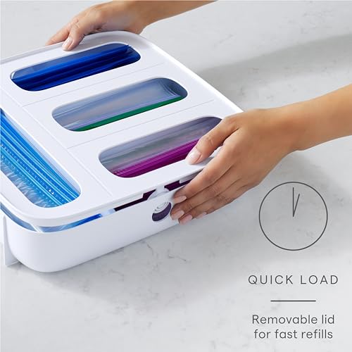 YouCopia StoraBag Food Bag Dispenser, Family Size 4-Slot, Plastic Sandwich Bags Drawer Organizer for Kitchen Storage by YouCopia - Image 3