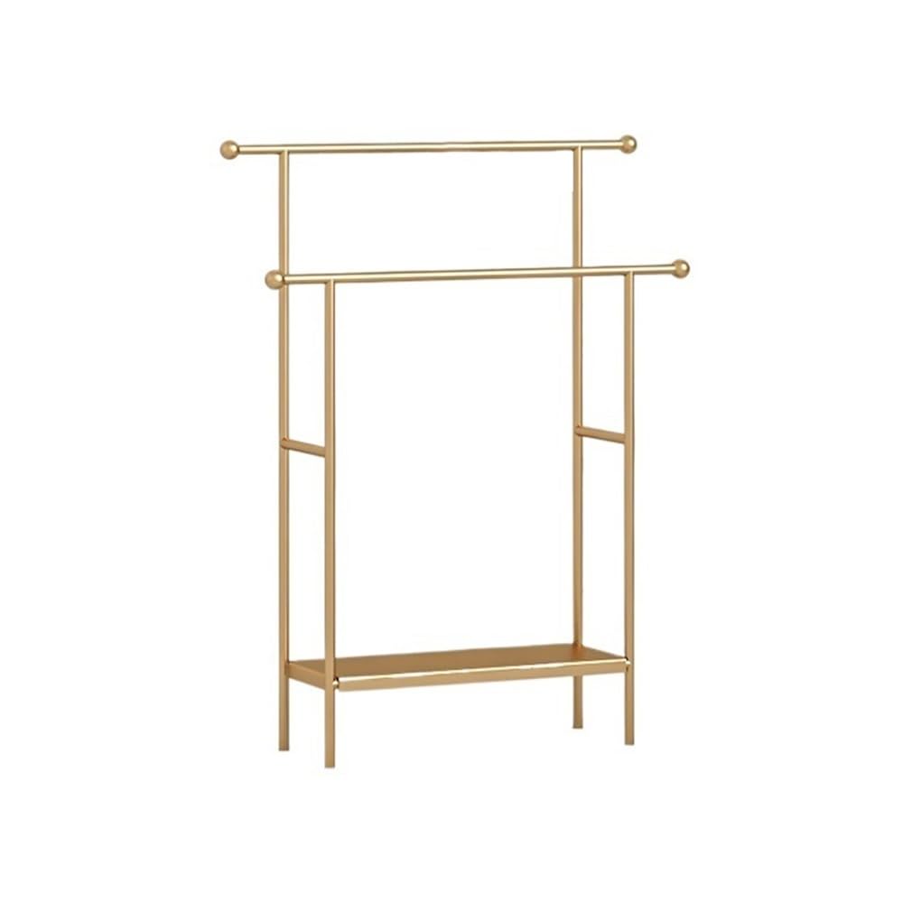 towel rail Bathroom Floor-standing Towel Rack Storage(Gold)