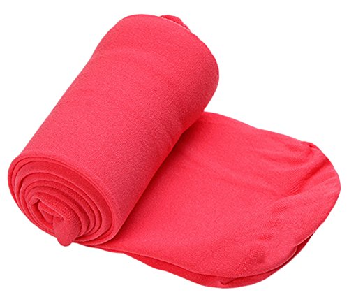 X&F Girls' Solid Stretch Opaque Footed Tights Spring Basic Dance Leggings4