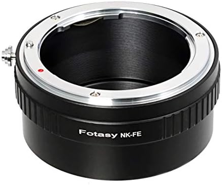 Fotasy Manual F Mount Lens to E-Mount Adapter, Nikkor F E Mount Adapter, Compatible with Sony a7 a7R a7s II III IV a9 a7c Alpha 1 a6600 a6500 a6400 a6300 a6100 a6000 a5100 a5000 a3500 ZV-E10