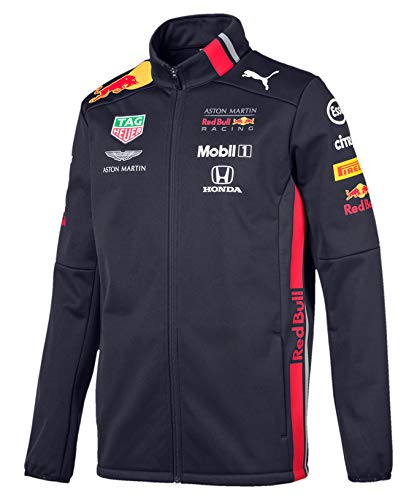 [ Red Bull HONDA ] アストンマーチン レッドブル ホンダ F1 Racing Team 2019 オフィシャル ソフトシェルジャケット (L身幅62cm着丈77cm)