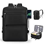 COSCOOA 6x13x17 inch Personal Item Bag for Budget Flights in Canada,15x33x43 cm Travel Bag, Expandable Carry On Travel Backpack,Underseat Travel Duffel Bag,15.6 inch Laptop Backpack
