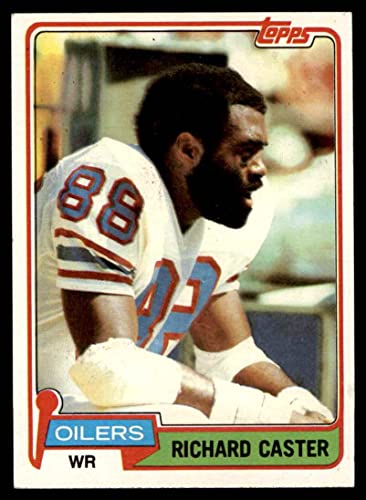 1981 Topps #471 Richard Caster Houston Oilers (Football Card) EX Oilers Jackson St