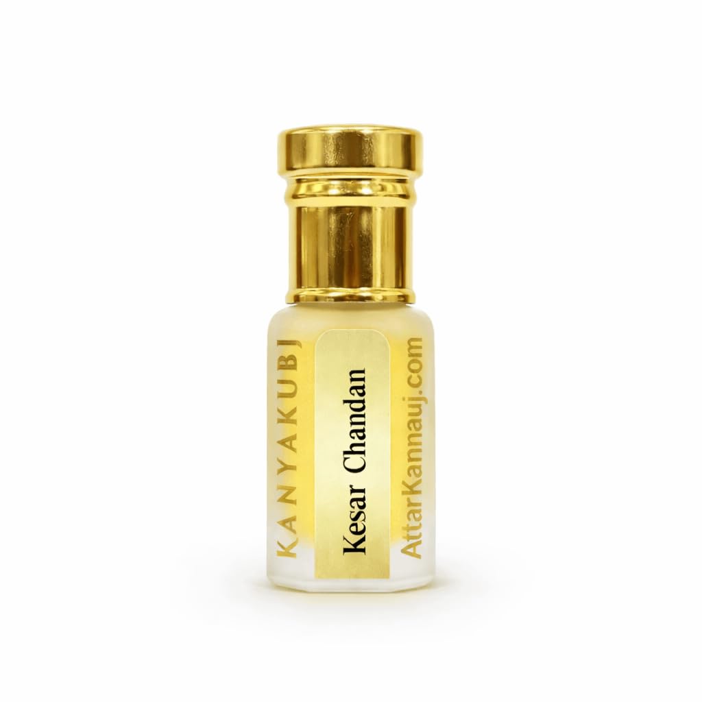 Kesar Chandan (Saffron-Sandal) Attar for Men and Women by Attar kannauj (6 ml)-image-4
