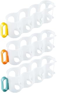 DECHOUS 3 Pack Portable Soda Can Organizer for Refrigerators Plastic Soda Can Holder Dispenser Beverage Holder for Fridge Pantry Freezer Kitchen