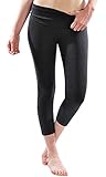 T-Party High Quality Foldover Waistband Capri Leggings