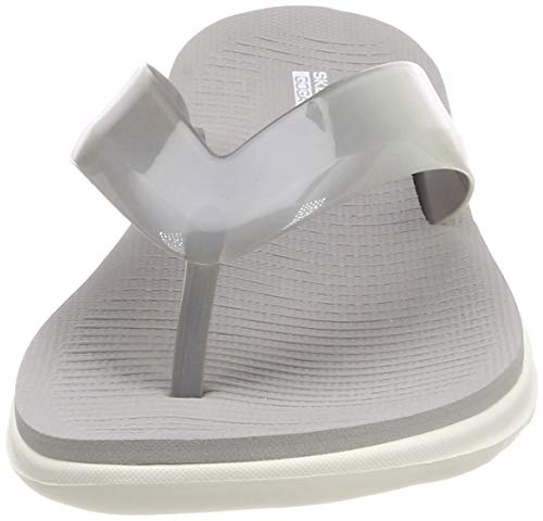 Skechers Women's Flip Flop Sandals, Grey Grey Gyw, 38