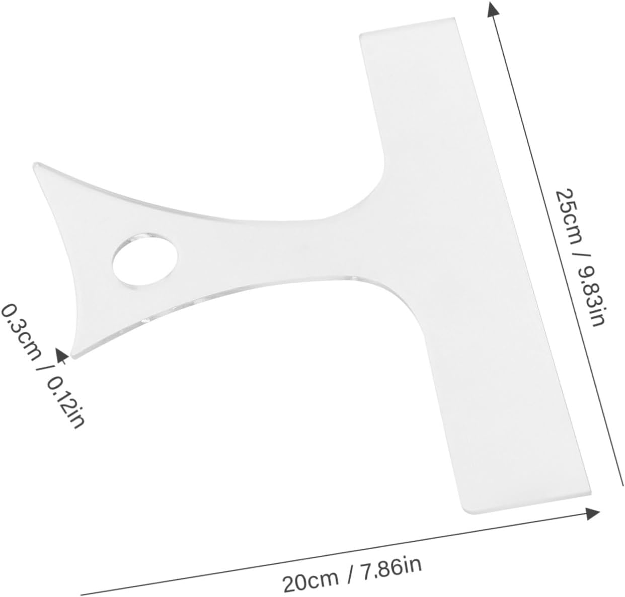 Mikinona Acrylic Cutting Board Handle Template Router Template for Woodworking Charcuterie Board Handle Stencil