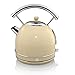 Price comparison product image Swan SK34021CN Retro Dome Kettle, Fast Boil, 3kW, 1.7 Litre, Cream