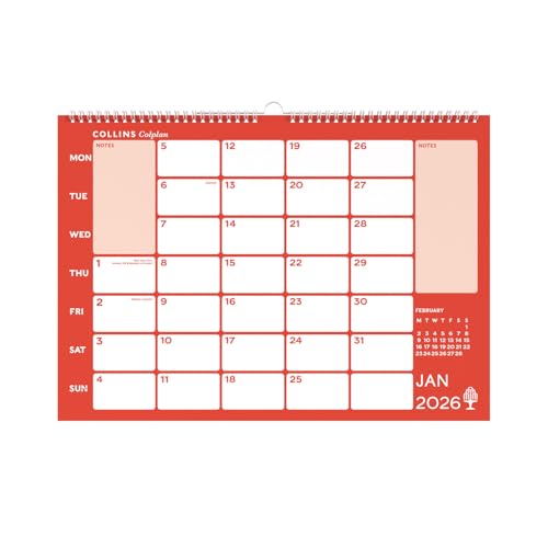 Collins - Colplan - A3 Monthly Wall Diary Calendar 2026 (CMC-26)