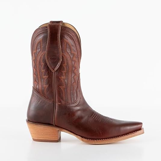 Tony Lama Cognac Areli Derby Booties