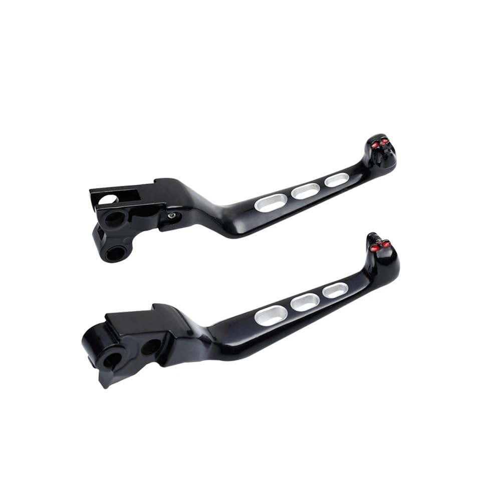 DJSHUOY Handlebar Brake Lever Motorcycle Adjustable Brake Handle Clutch Lever for for Sportster for XL883 for XL1200 for Softail for Dyna(Black)