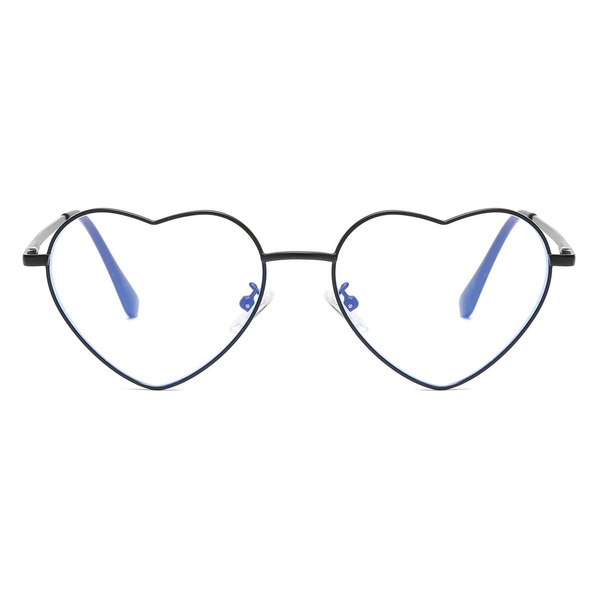 Gleyemor Herzförmige Blaulichtbrille für Damen, niedliche Computerbrille