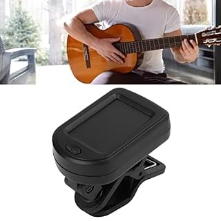 Accordeur de guitare, clip d'opération facile en plastique d'arrêt automatique sur l'accordeur noir alimenté par… – Image 5