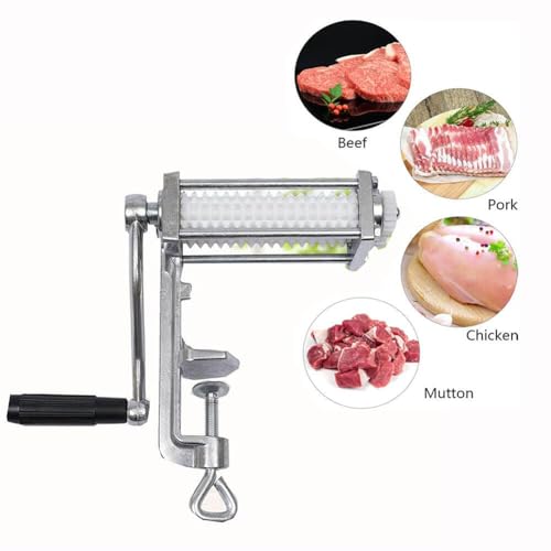 Herramienta ablandadora de carne, ablandador de manivela para una preparación perfecta de carne, ideal para chefs y cocineros caseros