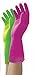 Mr. Clean 243093 Duet Reusable Latex Gloves, Medium, 2 Packs of 2 Pairs/2 Colors- 4 Pairs Total